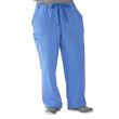 Medline Illinois Ave Mens Athletic Cargo Scrub Pants with 7 Pockets - Ceil Blue