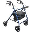  ProBasics Deluxe Aluminum Rollator With Eight Inch Wheels - Blue