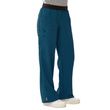Medline Pacific Ave Womens Stretch Fabric Wide Waistband Scrub Pants - Caribbean Blue