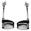 Drive Chrome Swing Away Footrests With Aluminum Footplates