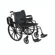 Graham Field Traveler L3 Plus Wheelchair - Black nylon upholstery with standard chart pocket on back