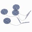 Soft Touch Silver Round Electrodes Tricot Back With Tyco Gel