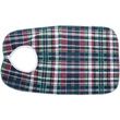 Essential Medical Deluxe Plaid Bib With Vinyl Back