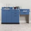 Clinton Base Cabinet Set with 3 Doors 3 Drawers and Desk