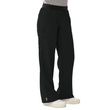 Medline Pacific Ave Womens Stretch Fabric Wide Waistband Scrub Pants - Black