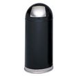 Safco Dome Top Receptacle with Spring-Loaded Door