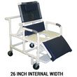 MJM International Bariatric Reclining Shower Chair with Full Support Commode Seat