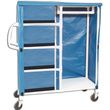 MJM International Combo Cart with Shelves And Hanging Rack