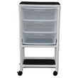 MJM International Universal Cart with Three Slide Out Drawers