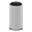 Rubbermaid Commercial European & Metallic Series Receptacle with Drop-In Dome Top