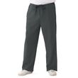 Medline Newport Ave Unisex Stretch Fabric Scrub Pants with Drawstring - Charcoal