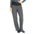 Medline Ocean Ave Womens Stretch Fabric Support Waistband Scrub Pants - Charcoal