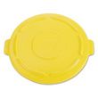 Rubbermaid Commercial Vented Round Brute Lid - RCP264560YEL