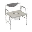 Drive Deluxe Bariatric Drop-Arm Bedside Commode Chair
