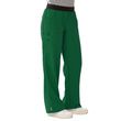 Medline Pacific Ave Womens Stretch Fabric Wide Waistband Scrub Pants - Hunter Green