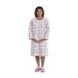  Silverts Womens Cotton Flannel Hospital Gown - Floral Paisley