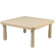 Children Factory Value 28 Inches Square Table - Natural Tan