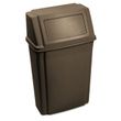 Rubbermaid Commercial Slim Jim Wall-Mounted Container - RCP7822BRO