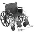 heavy-duty wheelchair-with-elevated footrests