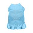 Mirage Clear Paw Rhinestone Dog Dress in Baby Blue Color