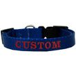 Mirage Blue Embroidered Dog Collar