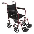 ProBasics Aluminum Transport Wheelchair - Burgundy