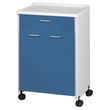 Clinton Molded Top Mobile Treatment Cabinet with Two Doors and One Drawer