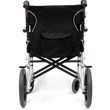 Back view (with Carry Pouch) of  Ergo Flight-TP Ultra Lightweight Manual Wheelchair