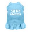 Mirage Be Thankful for Me Screen Print Dog Dress in Baby Blue Color