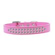 Mirage Two Row Bright Pink Dog Collar