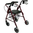 Karman Healthcare Karman Healthcare R-4100 Aluminum Rollator With Low Seat in Burgundy Color