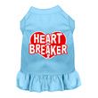 Mirage Heart Breaker Screen Print Dog Dress in Baby Blue Color