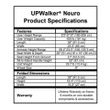 UPWalker Neuro Upright Rolling Walker Specifications
