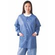 Medline Disposable Multi-Layer Blue Lab Jackets With Knit Cuff And Collar