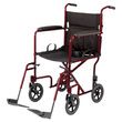 Medline Aluminum Transport Chair With 8 Inch Wheels