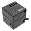 Tripp Lite Three-Outlet Power Cube Surge Protector with Six USB-A Ports