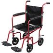 Drive Deluxe Fly-Weight Aluminum Transport Chair With Removable Casters