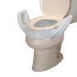 Raised Toilet Seat With Molded-In Arms