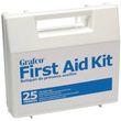 Graham-Field Stocked First Aid Plastic Kit With Dividers For 25 Persons