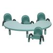 Childrens Factory Baseline Kidney Shaped Table And Chairs Set