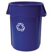 Rubbermaid Commercial Brute Recycling Container - RCP264307BLU