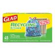 Glad Tall Kitchen Blue Recycling Bags - CLO78542BX