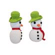 Mirage Holiday Knit Knack Frost The Snowman Organic Cotton Small Dog Toy