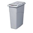 Rubbermaid Commercial Slim Jim Confidential Document Waste Receptacle with Lid