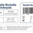 Abena Essentials Tuckable Washable Underpads - High Absorbency - Pack Instructions