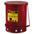 JUSTRITE Red Oily Waste Can 09300