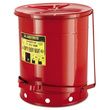 JUSTRITE Red Oily Waste Can 09500