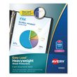 Avery Heavyweight and Super Heavyweight Easy Load Diamond Clear Sheet Protector