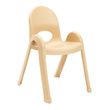 Childrens Factory Angeles Value Stack Thirteen Inch High Child Chair - Natural Tan