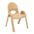 Childrens Factory Angeles Value Stack Eleven Inch High Child Chair - Natural Tan